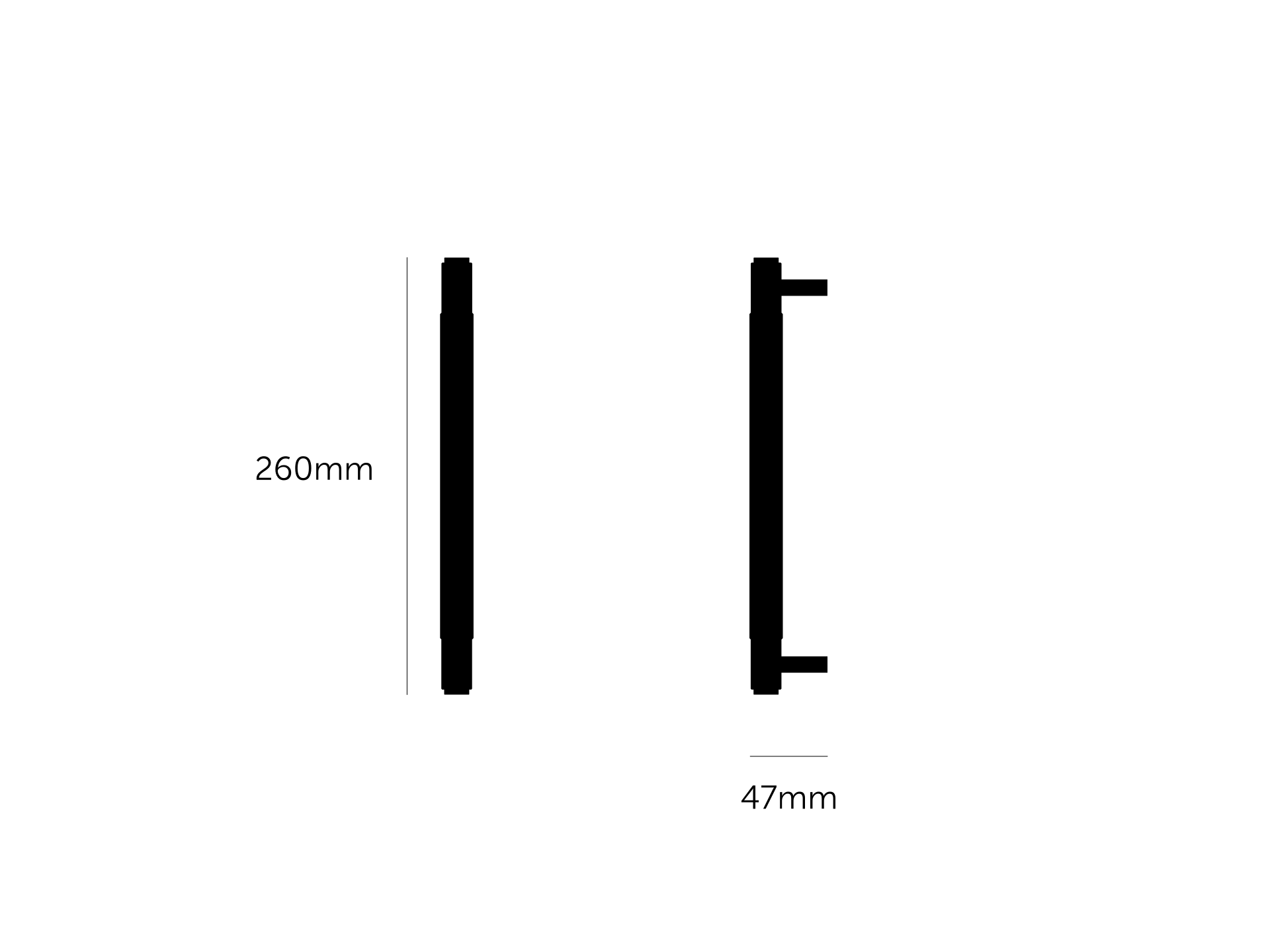 Мебельная ручка Buster and Punch Pull Bar Cross схема