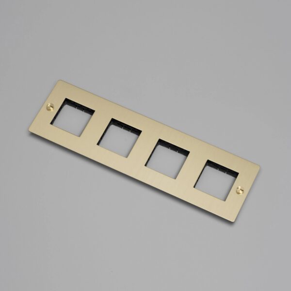 Рамка розетки 4G WALL PLATE NO INFILLS BRASS