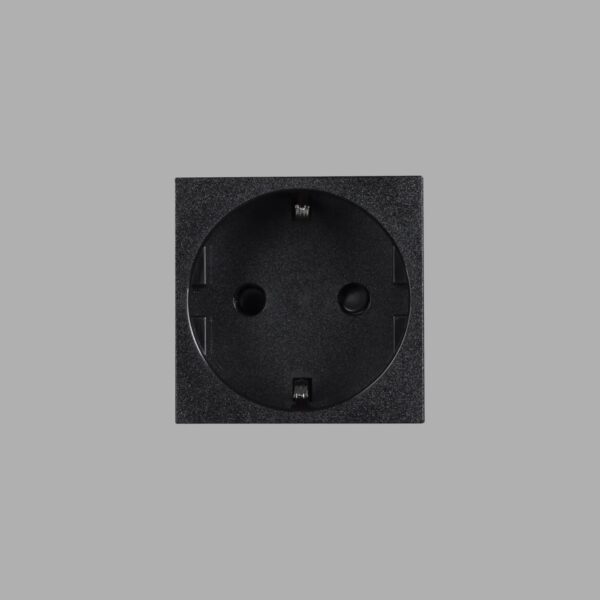 Модуль розетки SCHUKO SOCKET MODULE TYPE F 45MM BLACK