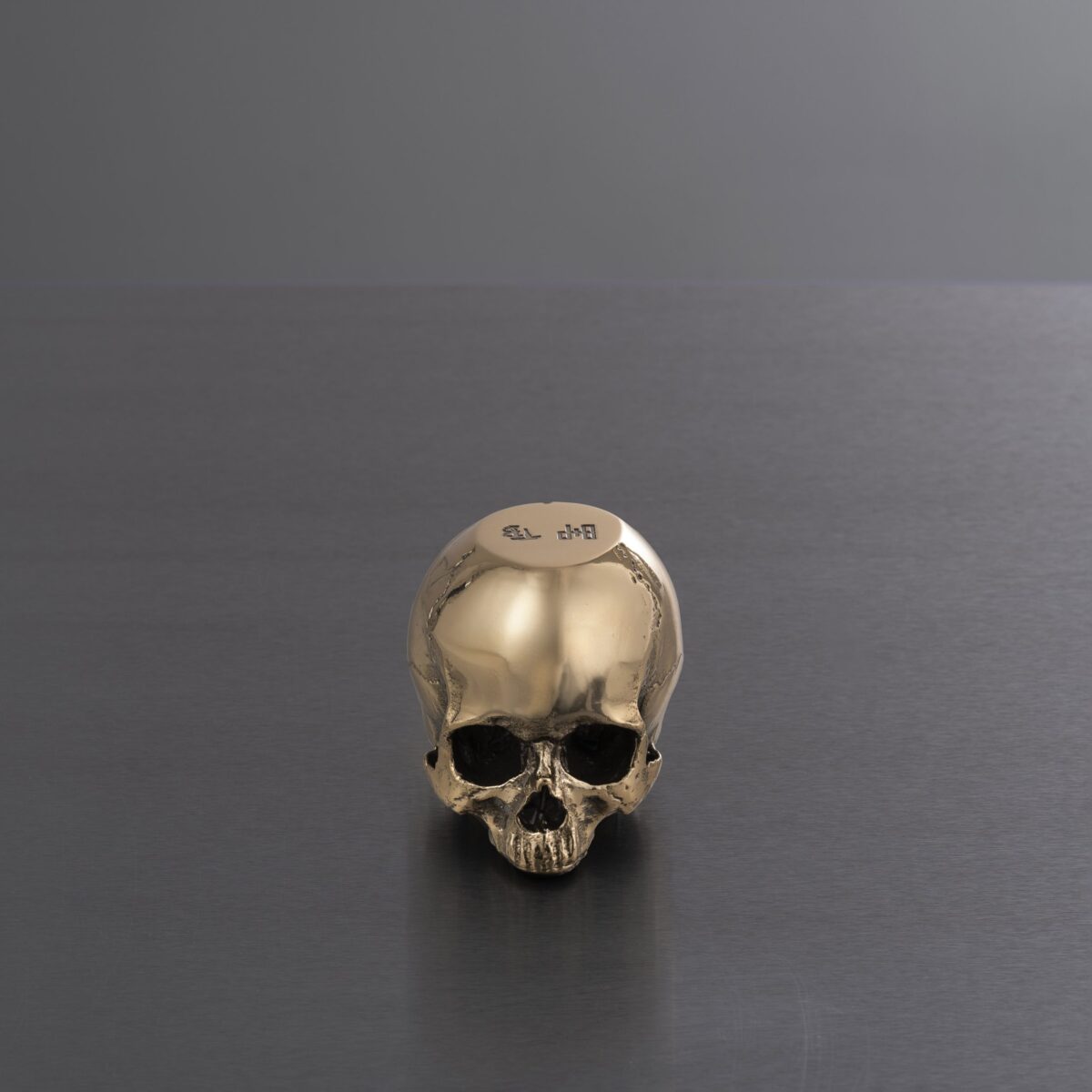 Напольный ограничитель SKULL DOOR STOP TRAVIS BARKER BRASS 2