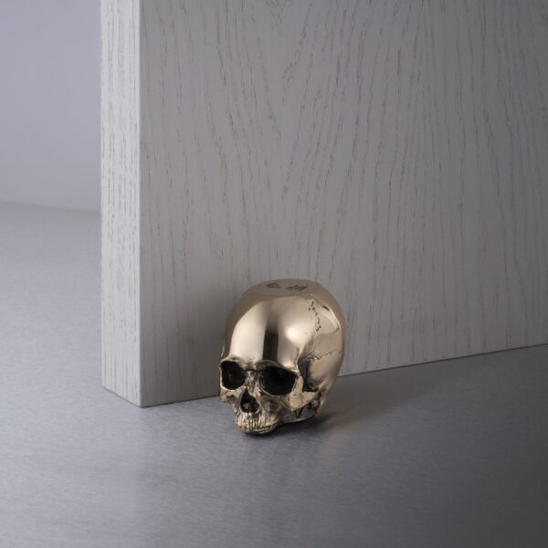 Напольный ограничитель SKULL DOOR STOP TRAVIS BARKER BRASS