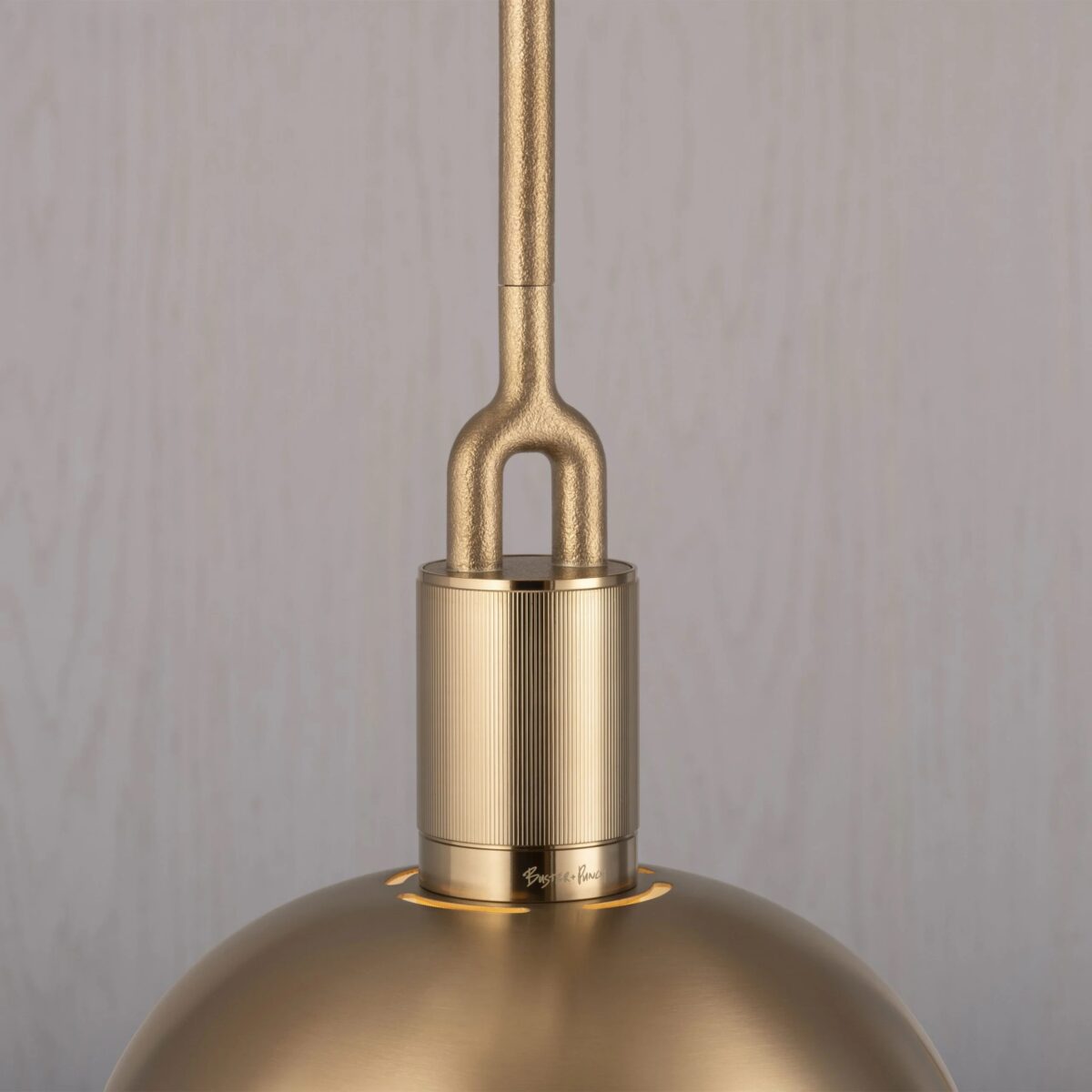 Светильник Buster and Punch FORKED PENDANT SHADE GLOBE MEDIUM BRASS 2