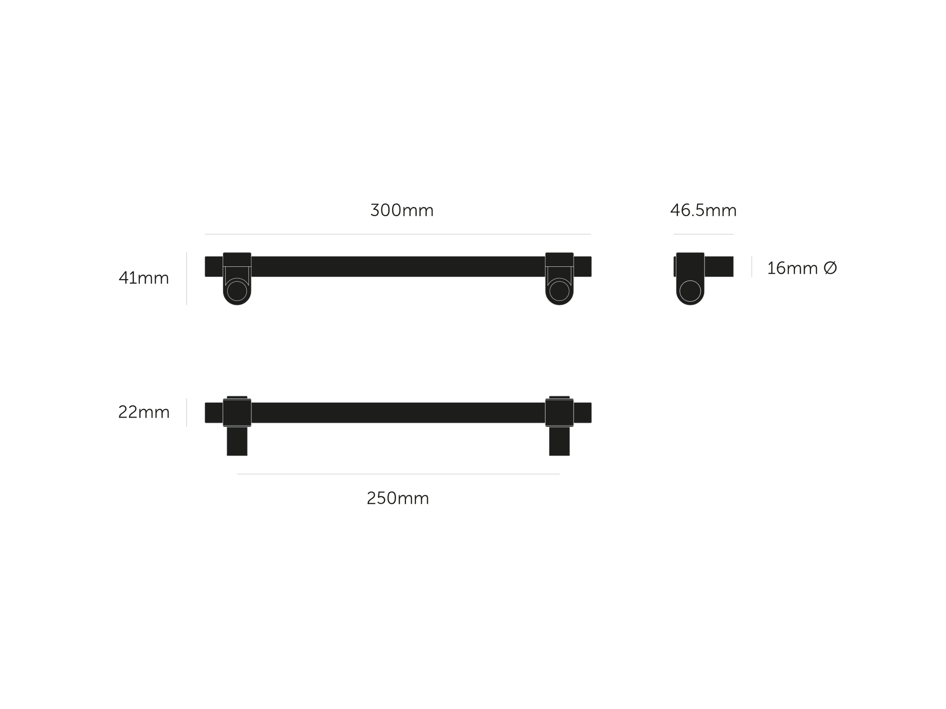 Мебельная ручка Buster and Punch PULL BAR CAST