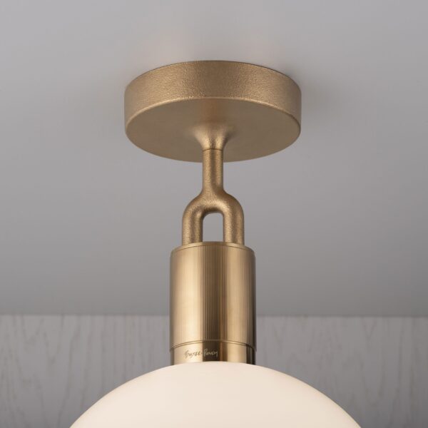 Светильник Buster and Punch FORKED CEILING OPAL MEDIUM BRASS 2