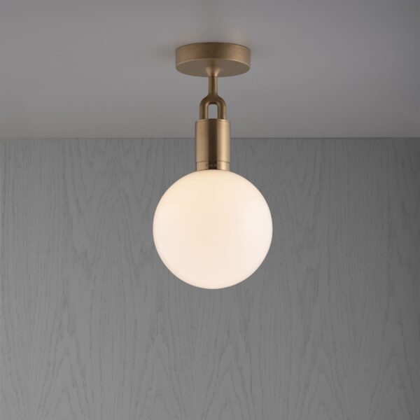 Светильник Buster and Punch FORKED CEILING OPAL MEDIUM BRASS