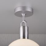 Светильник Buster and Punch FORKED CEILING OPAL MEDIUM STEEL 2