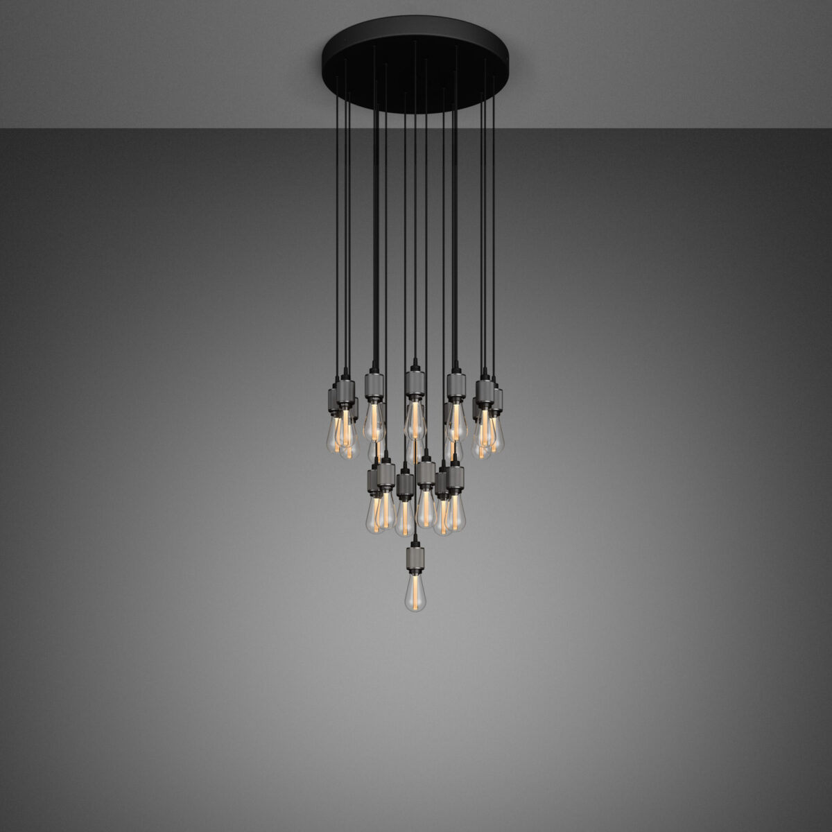 Светильник Buster and Punch HEAVY METAL LINEAR CLASSIC CHANDELIER GUN METAL